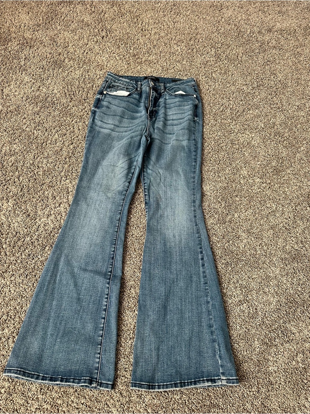 Judy Blue Vintage Medium-Blue Flare Jeans